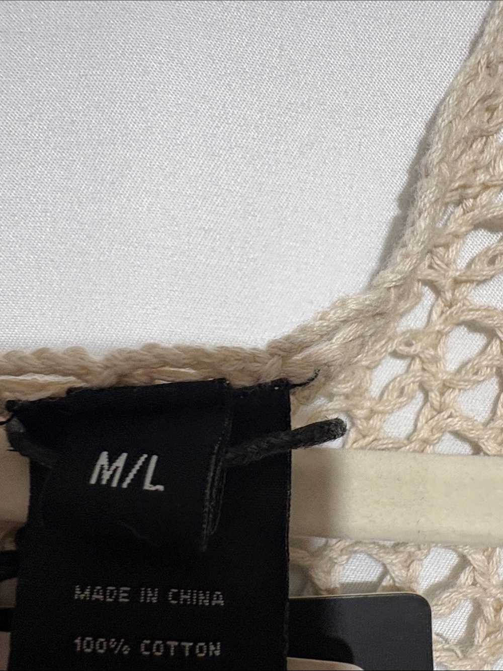 Harley-Davidson Cream Open Weave Fringe Cardigan - Picture 4 of 10